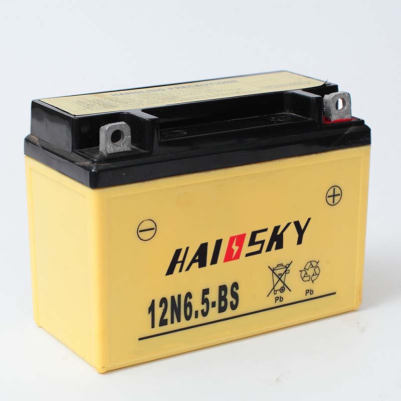 Motorcycle accessories 12v 6.5ah motorcycle battery